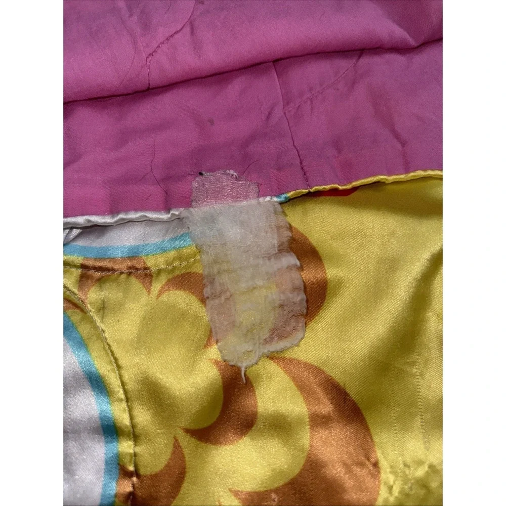 Vintage Dora‎ The Explorer Satin Throw Blanket Multicolored Pink Back 50x40